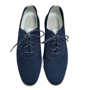 Cole Hann Original Grand Wing Tip Oxford Marine Blue Sneakers
